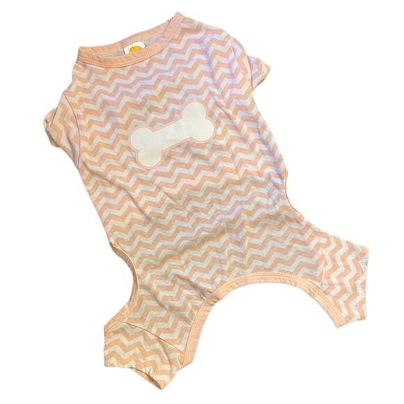 Chevron Striped Zig Zag Dog Pajamas - Picture 1 of 8